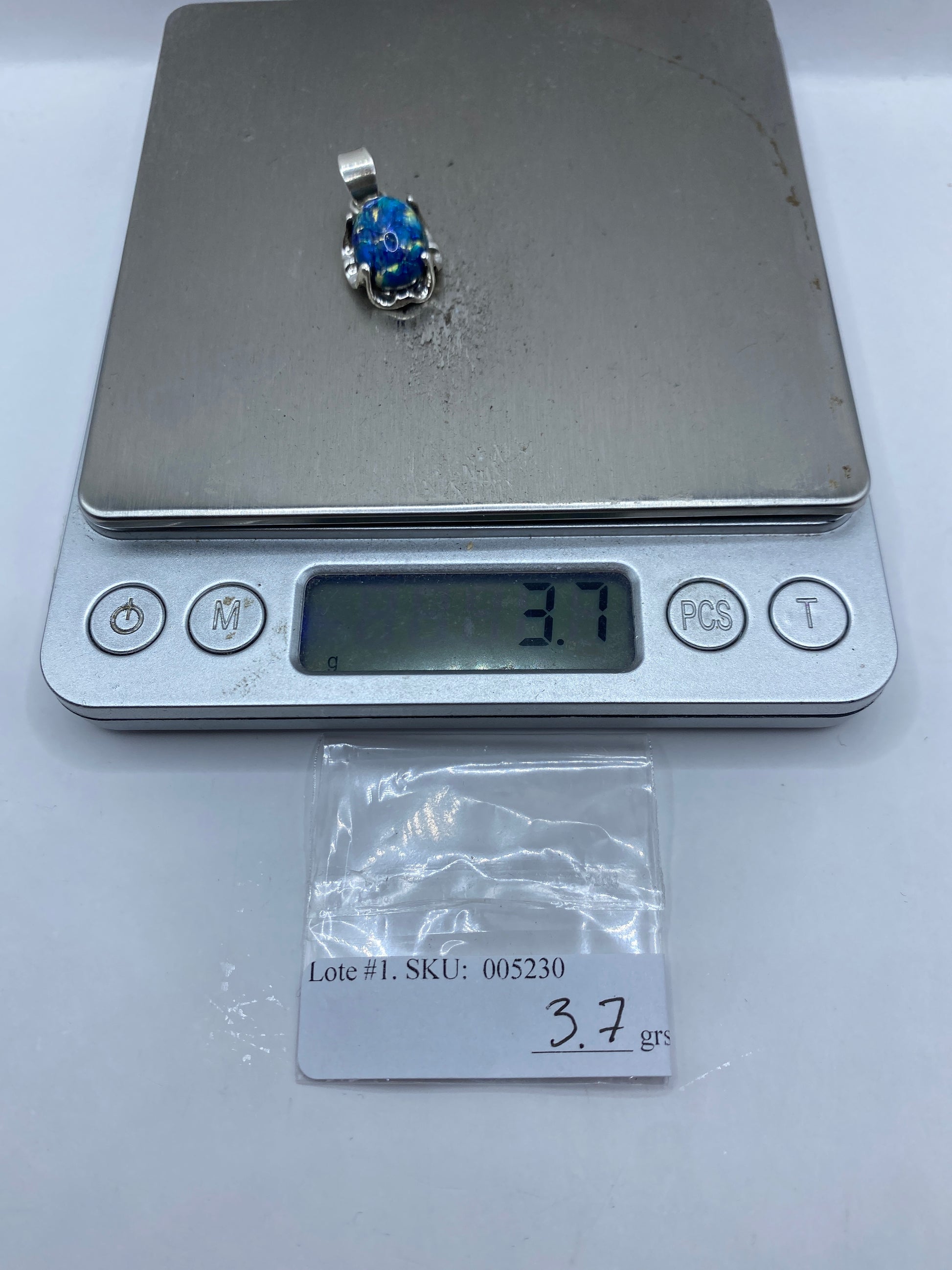 Dije de Plata con Piedra Azul — Taxco .925 — foto 6