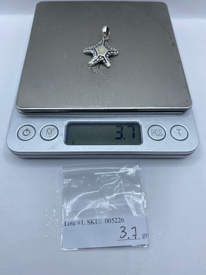Dije Estrella Marina Plata .950 con Ópalo de Fuego — foto 6