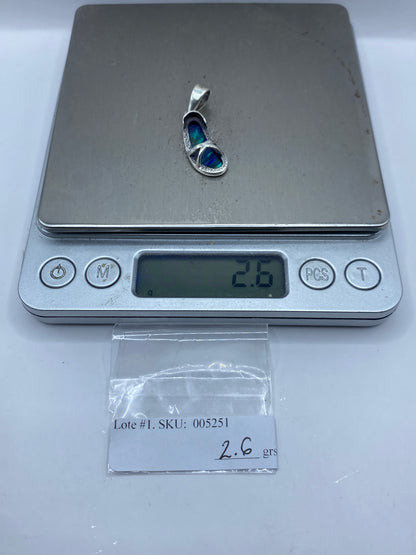 Dije de Plata Ópalo de Fuego Azul — Taxco .950 — foto 5