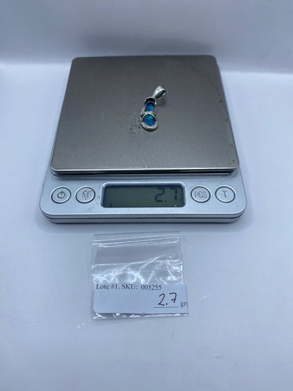 Dije de Plata Ópalo de Fuego Azul — Taxco .950 — foto 6