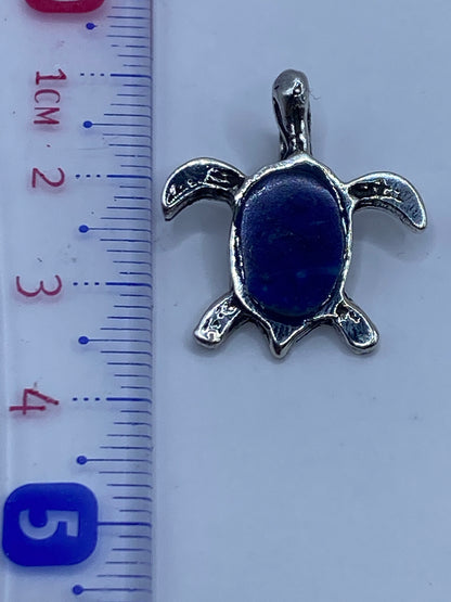 Dije Tortuga Plata .925 con Piedra Azul — Taxco — foto 5