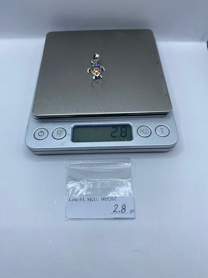 Dije Tortuga Plata .925 con Ópalo de Fuego — Taxco — foto 5