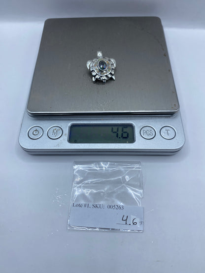 Dije Tortuga Plata .950 con Opalo de Fuego — foto 6