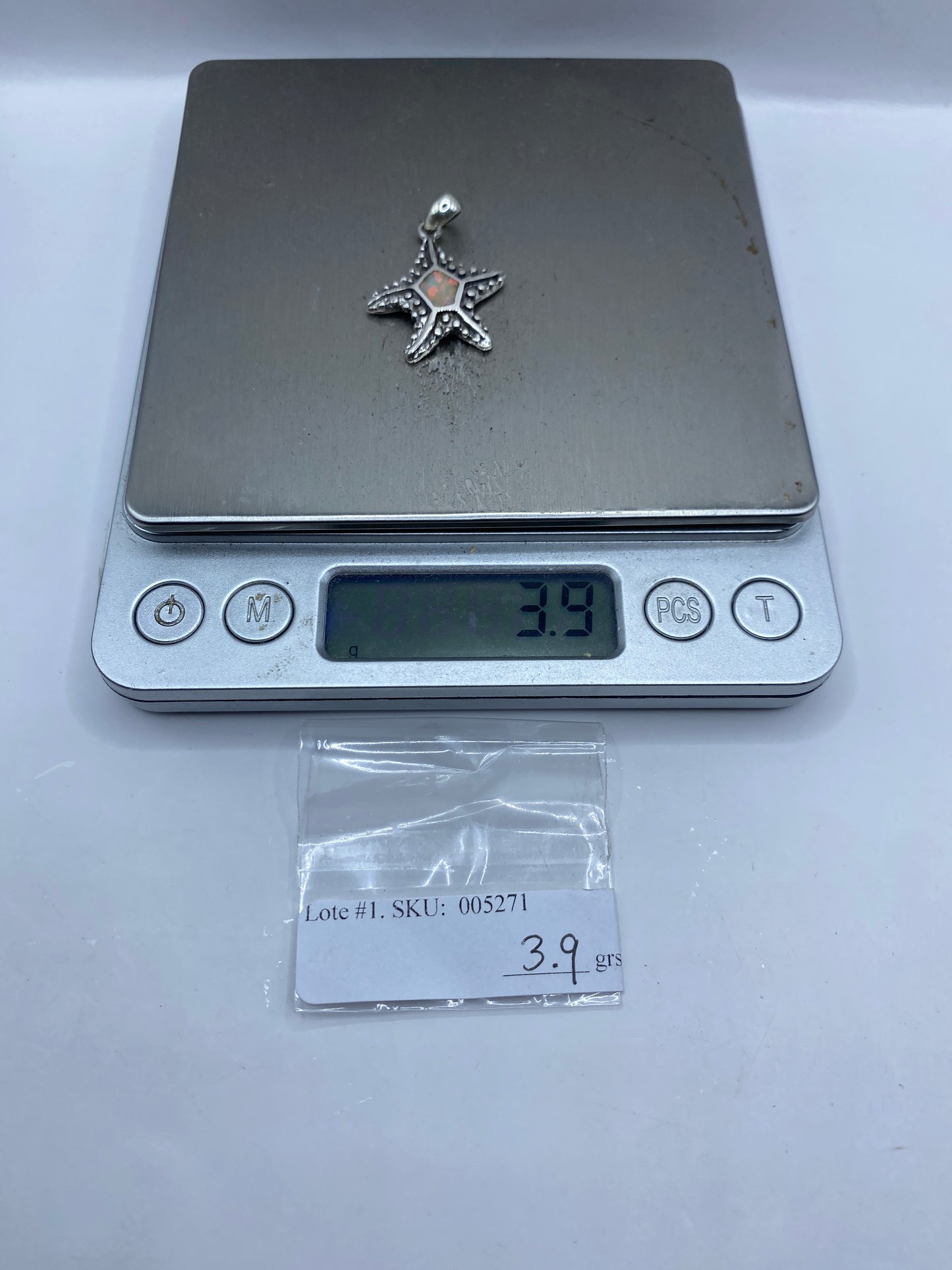 Dije Estrella Plata .950 con Ópalo de Fuego — Taxco — foto 6
