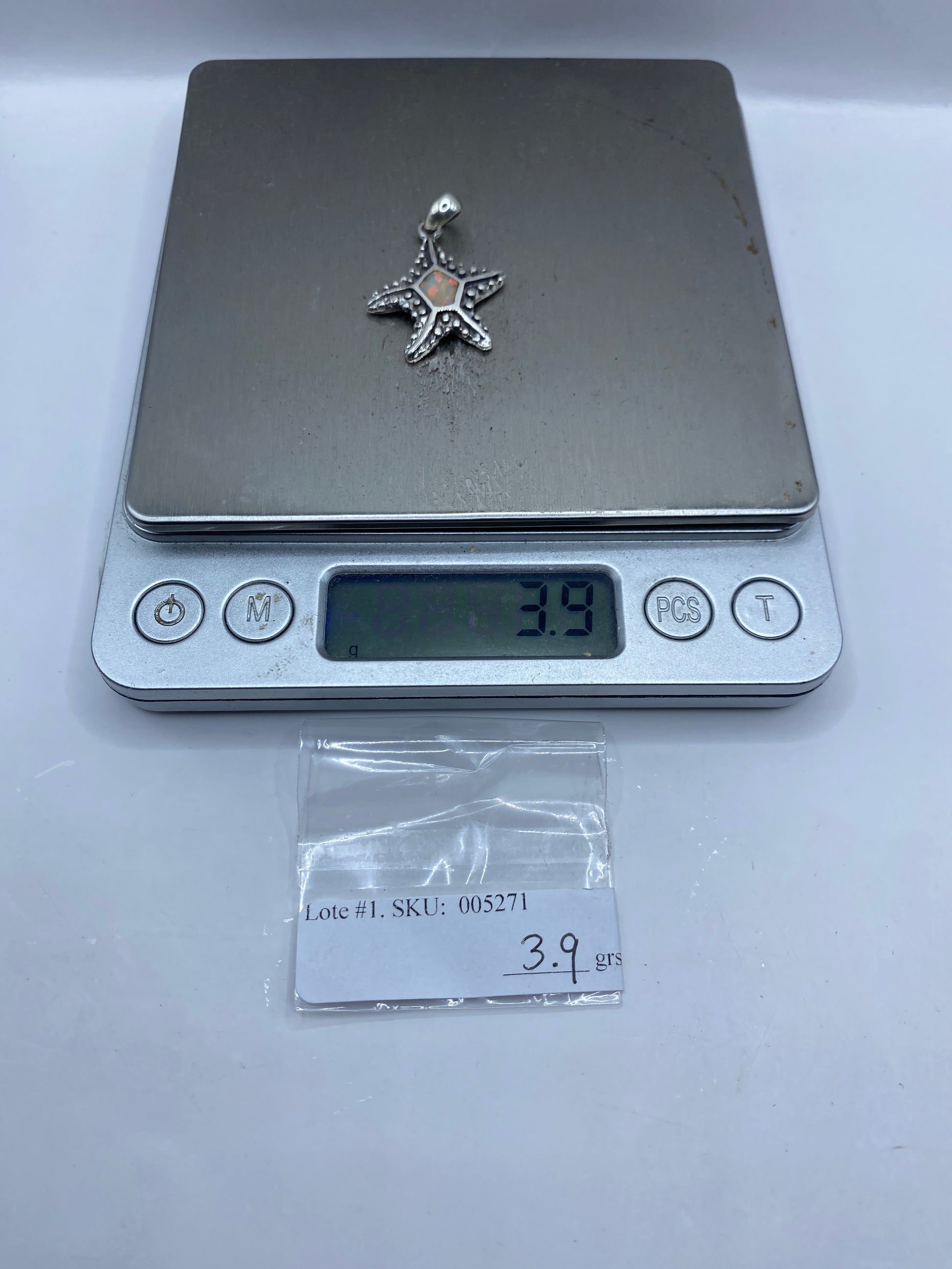 Dije Estrella Plata .950 con Ópalo de Fuego — Taxco — foto 6