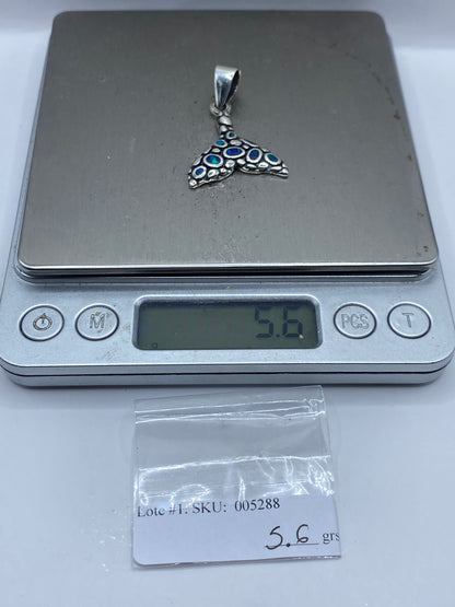Dije de Plata Opalo de Fuego Azul — Cola de Sirena Taxco — foto 6