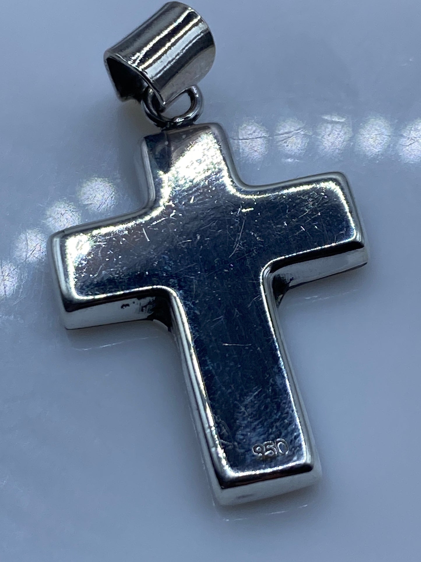 Dije Cruz de Plata .950 con Lapislázuli — Taxco — foto 5