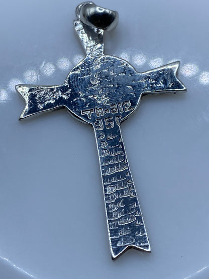 Dije Cruz de Plata con Ópalo de Fuego — Taxco .950 — foto 5