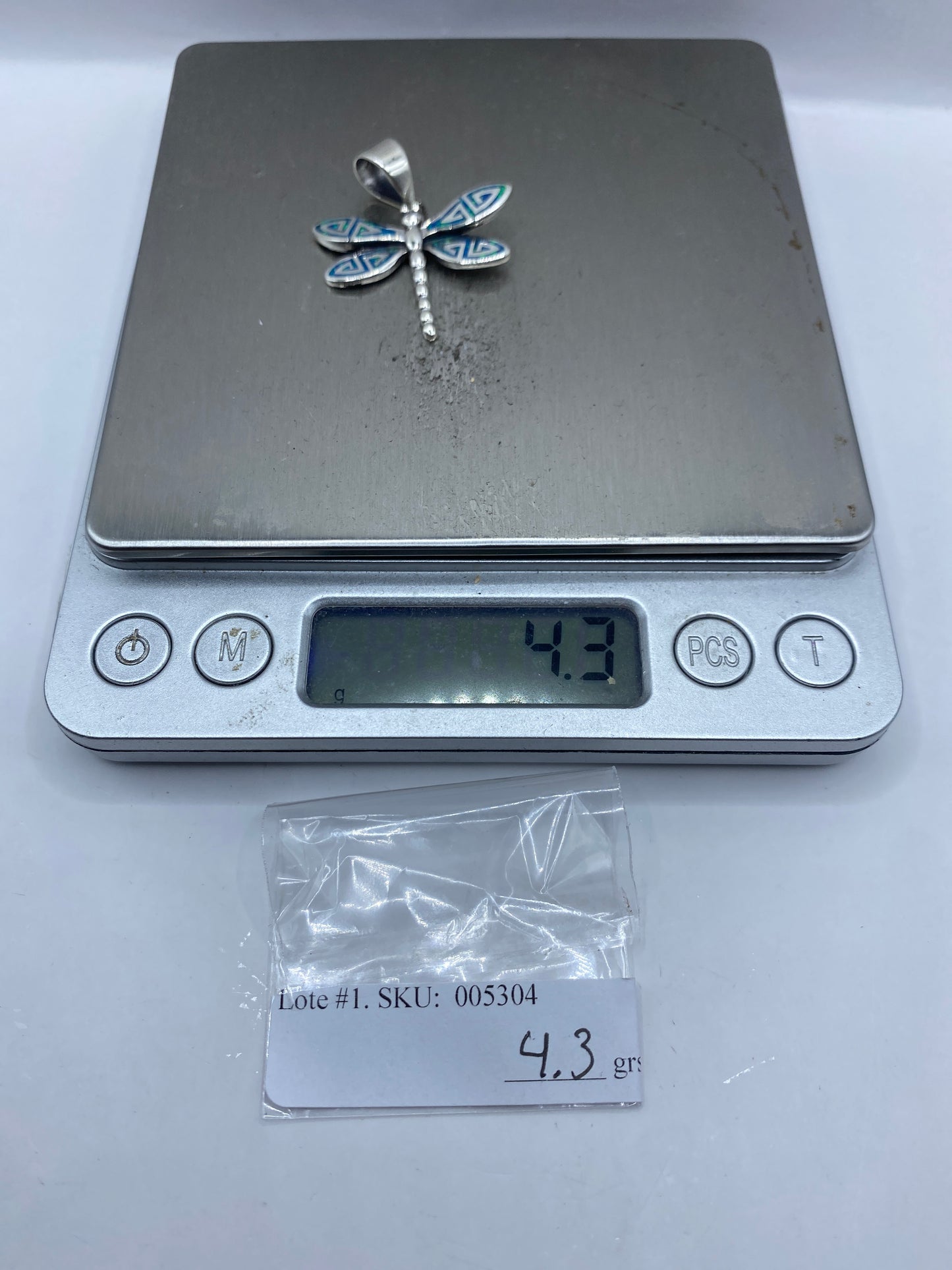 Dije Libélula Plata .950 con Ópalo Azul — Taxco — foto 6
