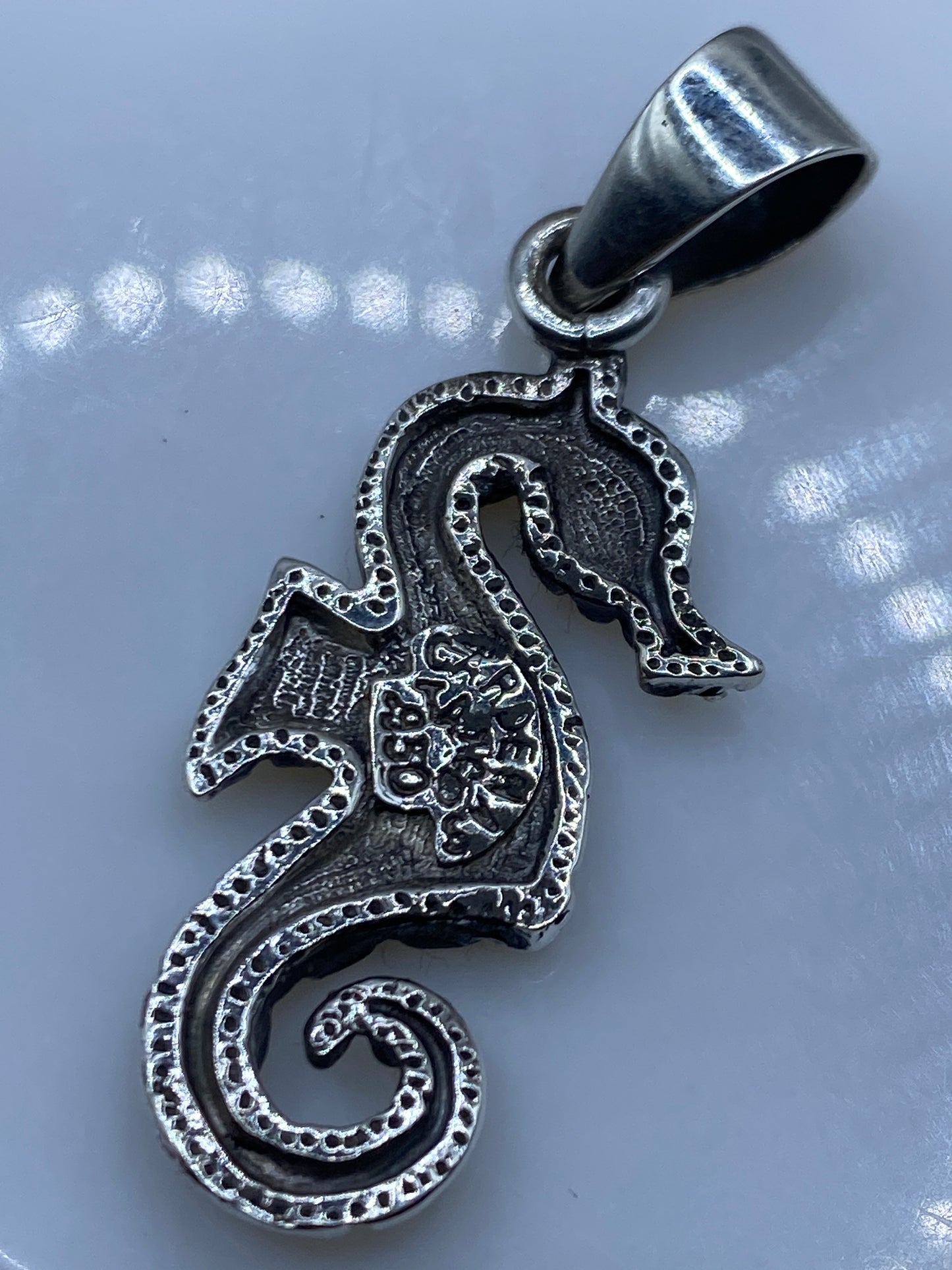 Dije Caballo de Mar Plata .950 Opalo de Fuego — Taxco — foto 5
