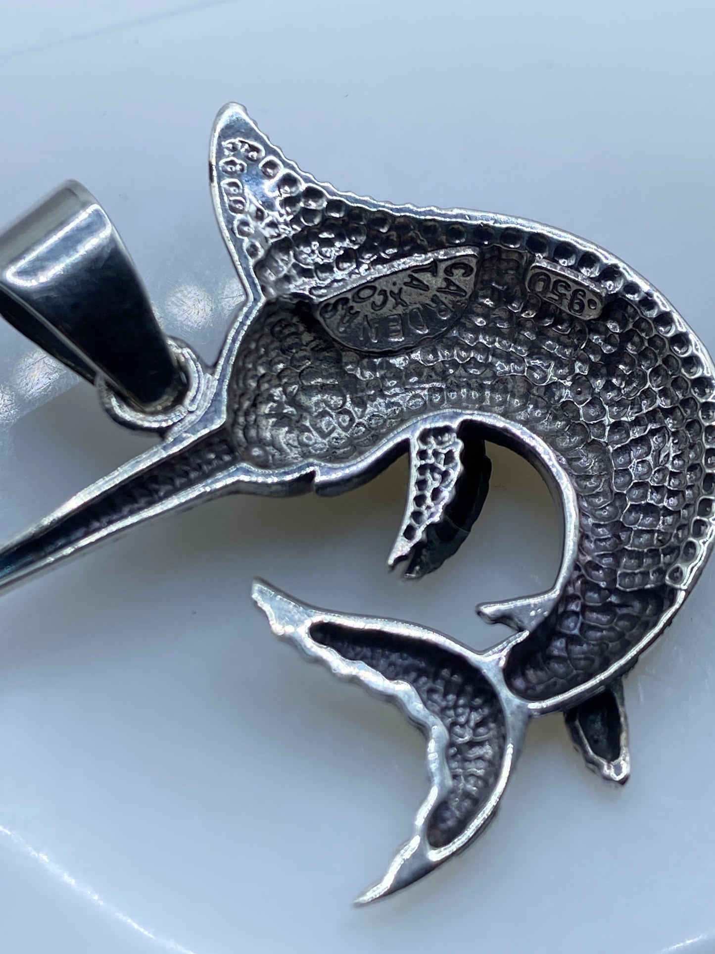 Dije Marlin Plata .950 con Ópalo de Fuego — Taxco — foto 5