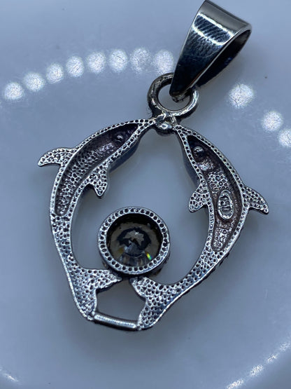 Dije Delfín Plata .950 con Ópalo de Fuego Azul — Taxco — foto 5
