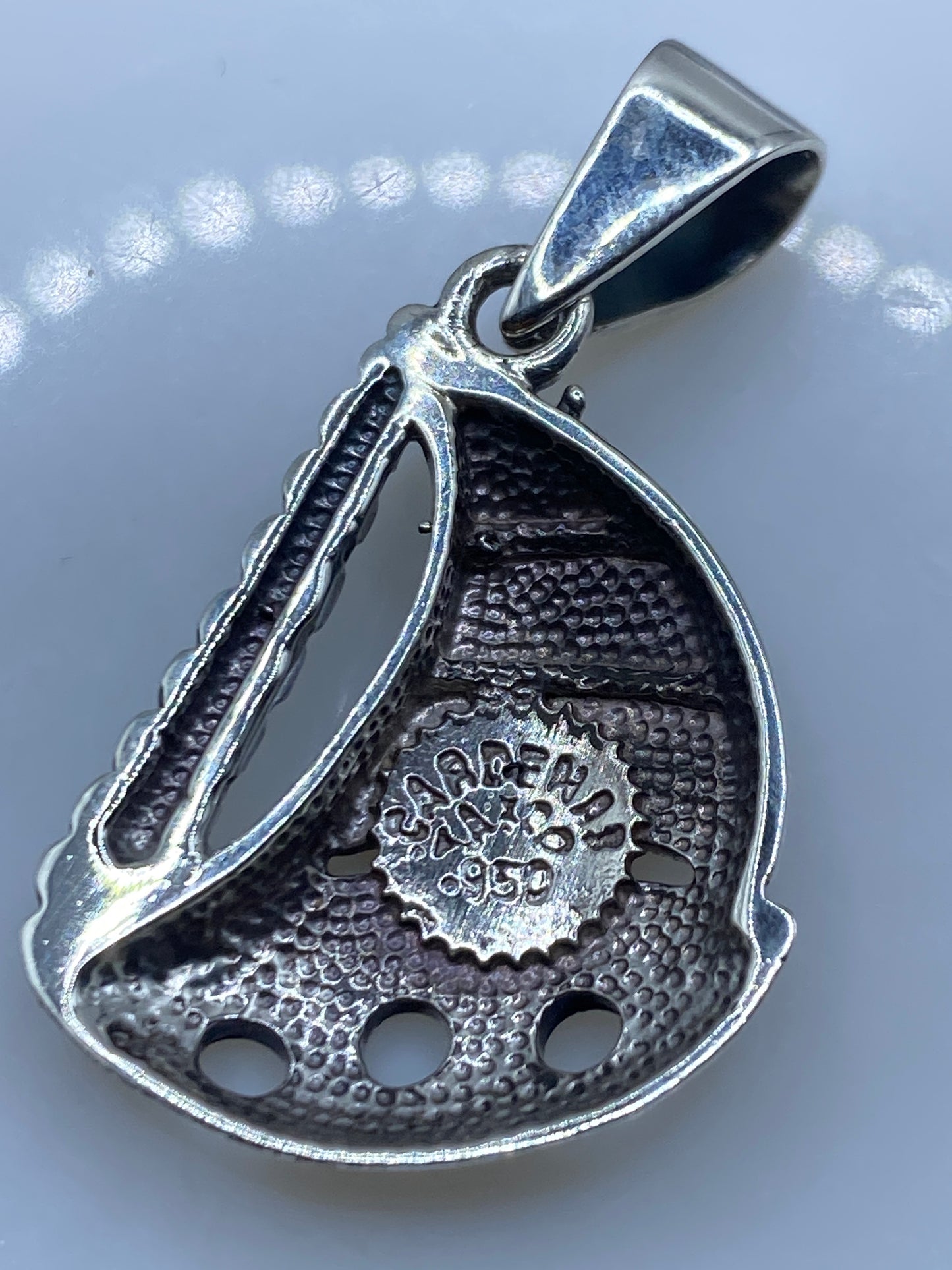 Dije de Plata Ópalo de Fuego — Marinero Taxco .950 — foto 5