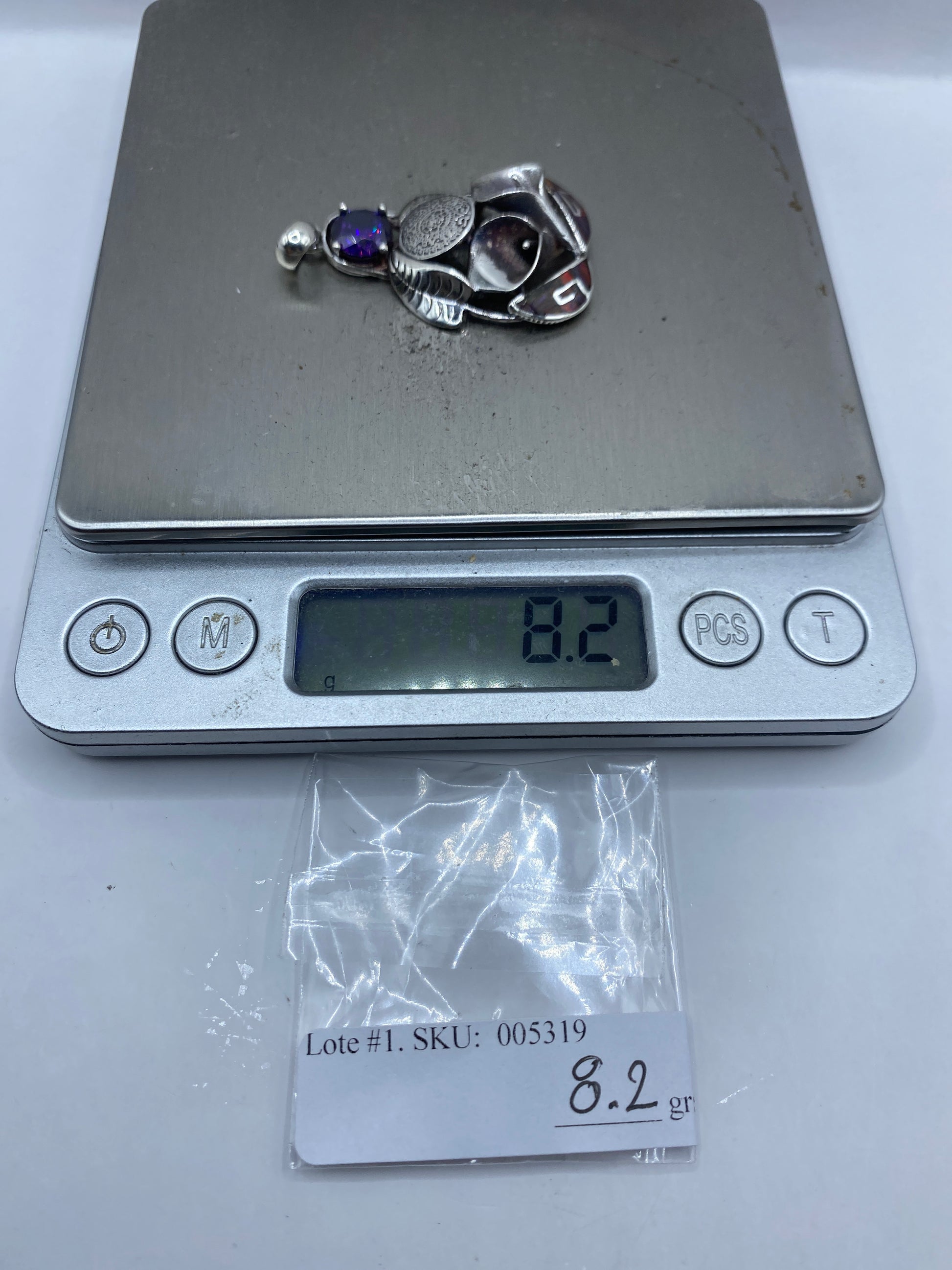 Dije Ópalo de Fuego Plata .950 — Taxco Artesanal — foto 6