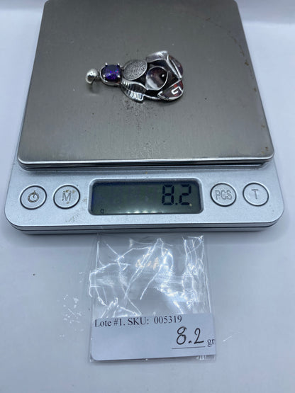 Dije Ópalo de Fuego Plata .950 — Taxco Artesanal — foto 6