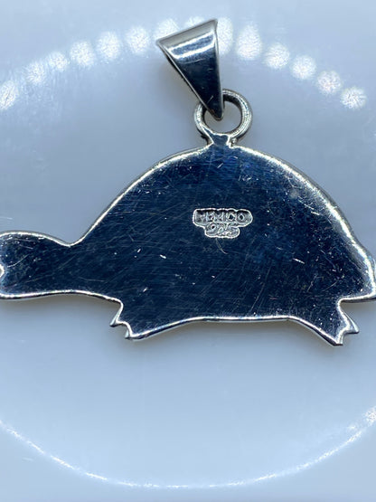 Dije Tortuga Plata .925 con Opalo de Fuego — foto 5