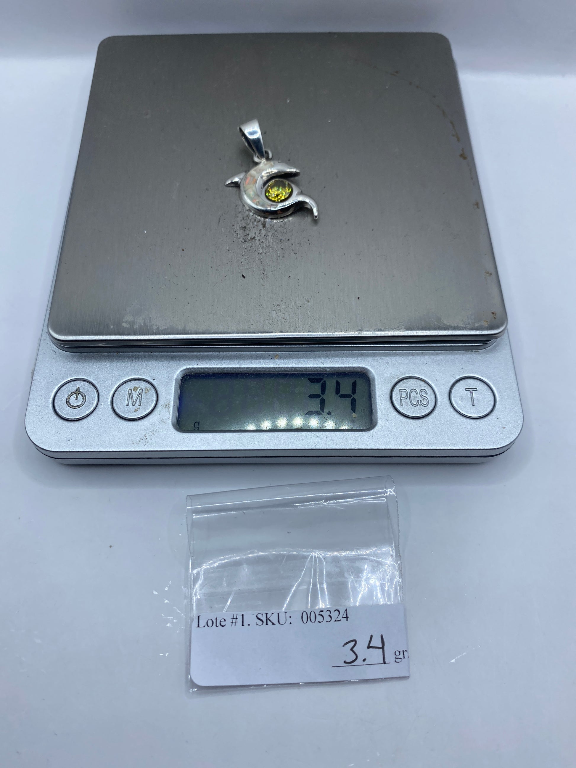 Dije Delfín Plata .950 con Ópalo de Fuego — Taxco — foto 6