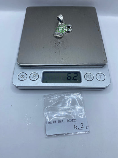 Dije de Plata Jaguareté con Ópalo de Fuego — Taxco .950 — foto 6