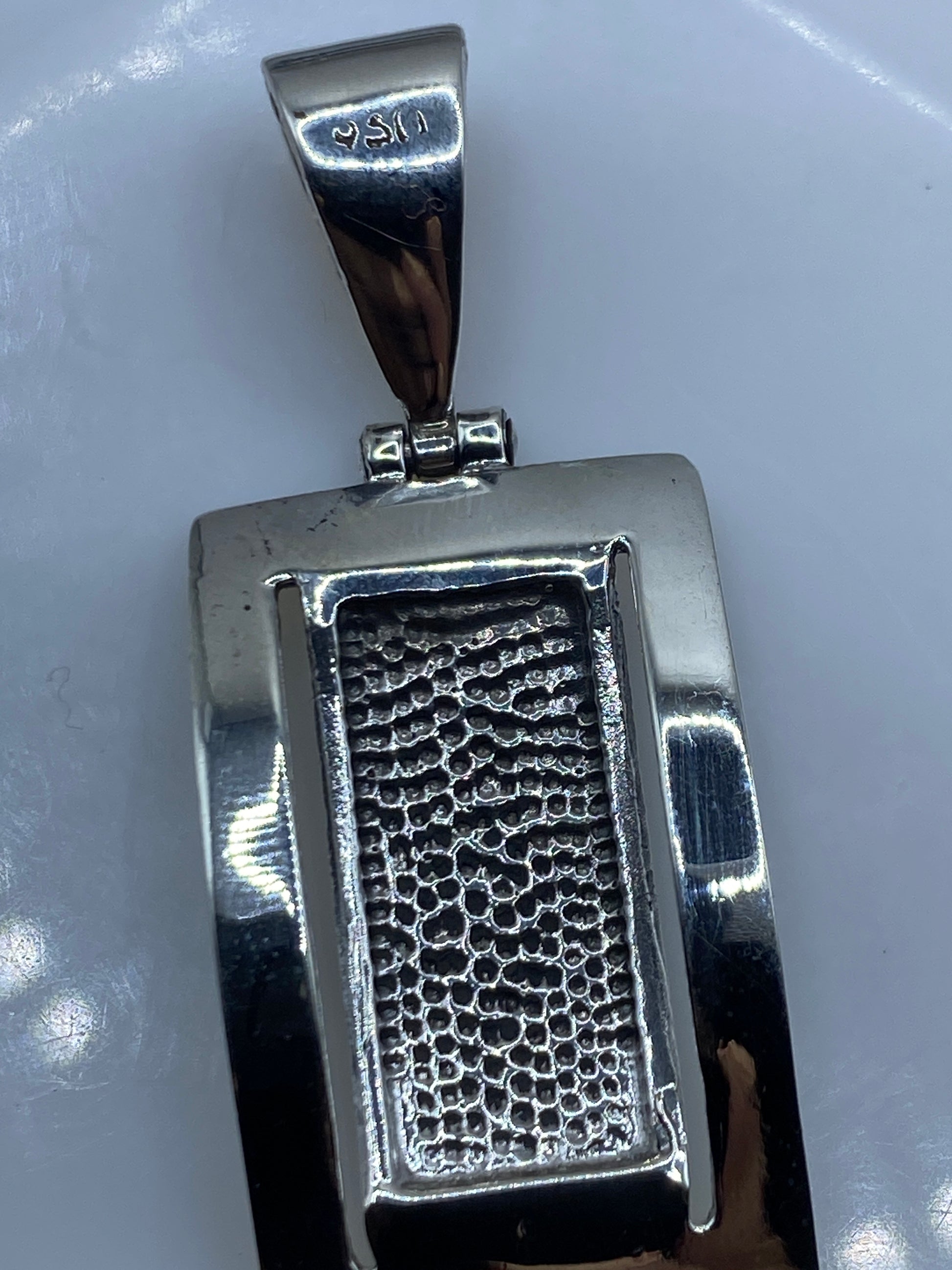 Dije Plata Ópalo de Fuego Geométrico — Taxco .950 — foto 5