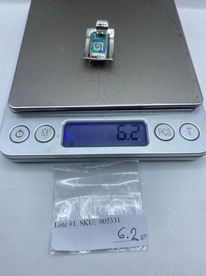 Dije Plata Ópalo de Fuego Geométrico — Taxco .950 — foto 6
