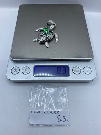 Dije Tortuga Marina de Plata .950 con Ópalo de Fuego — foto 6