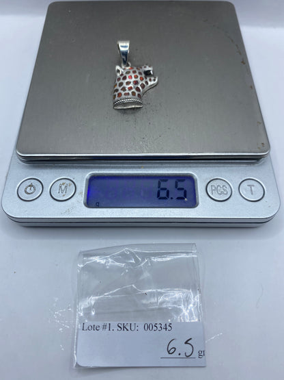 Dije Jaguar Plata .950 con Ópalo de Fuego — Taxco — foto 6