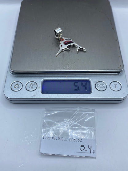 Dije Tiburón Plata .950 Ópalo de Fuego — Taxco — foto 5
