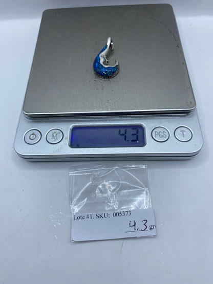 Dije Plata Luna Ópalo de Fuego — Taxco .950 — foto 6