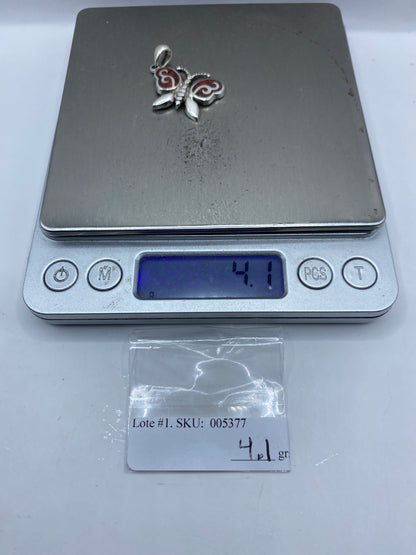 Dije Mariposa Plata .950 con Ópalo de Fuego — Taxco — foto 6
