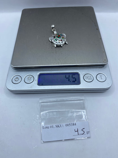 Dije Tortuga Plata .950 Ópalo de Fuego — Taxco — foto 6
