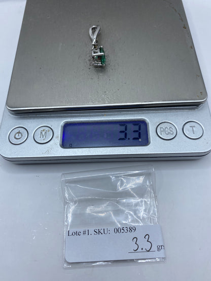 Dije de Plata Gota con Circonia Verde — Taxco — foto 6