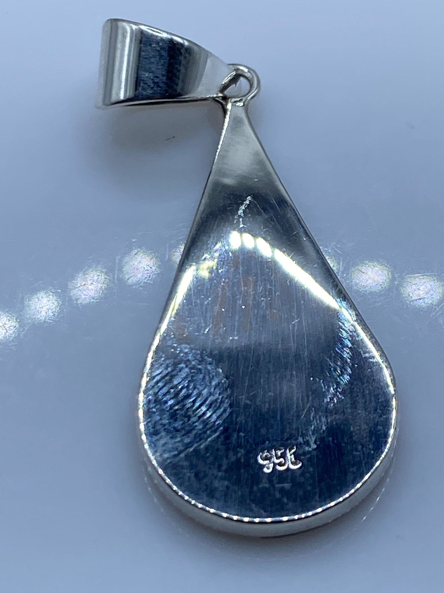 Dije de Plata Ópalo de Fuego Azul — Taxco .950 — foto 5