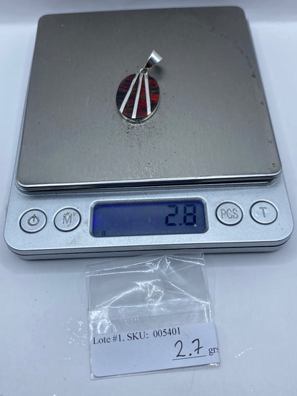 Dije Plata Ópalo de Fuego — Taxco .950 — foto 6