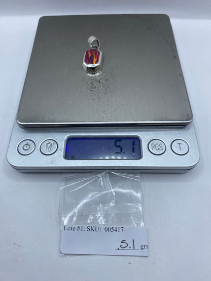 Dije Plata .950 Opalo de Fuego Rosa — Taxco — foto 6