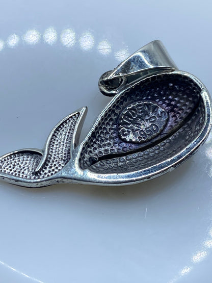 Dije Ballena Plata .950 Ópalo de Fuego Azul — Taxco — foto 5