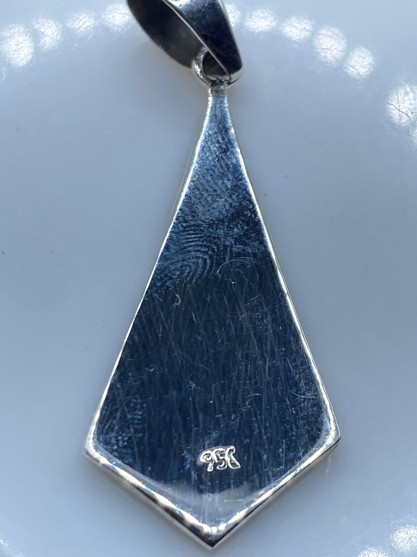Dije Plata Ópalo de Fuego Geométrico — Taxco .950 — foto 5