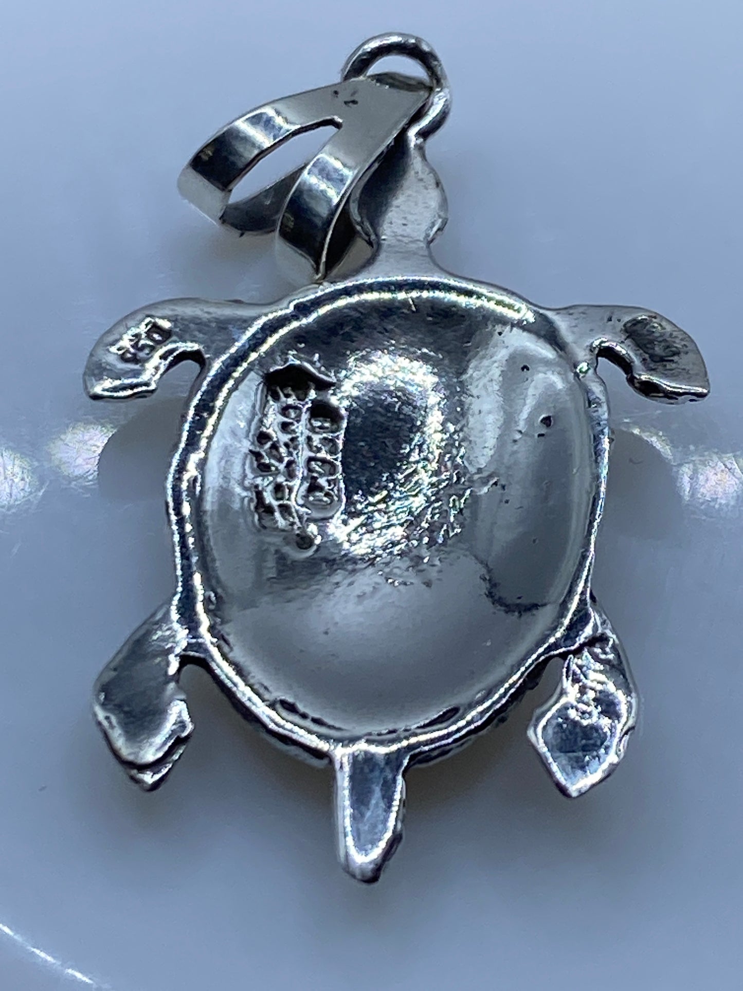 Dije de Plata Tortuga Marina con Ópalo de Fuego — Taxco .950 — foto 5