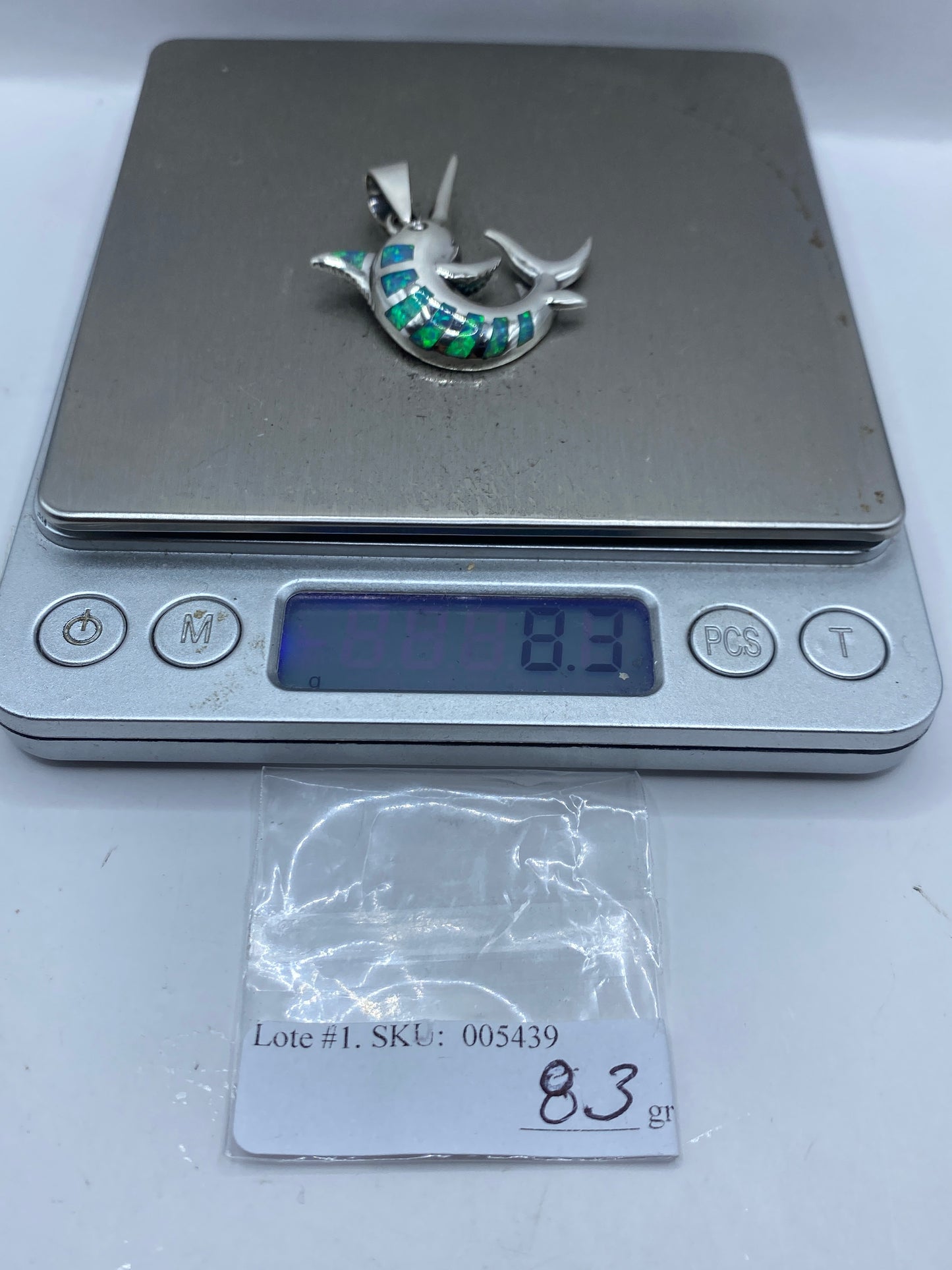Dije Narval Plata .950 Ópalo de Fuego — Taxco — foto 6
