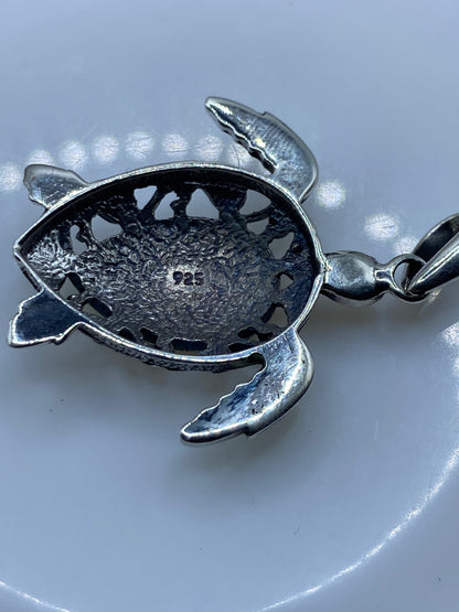 Dije Tortuga Marina con Ópalo de Fuego — Plata .925 — foto 5