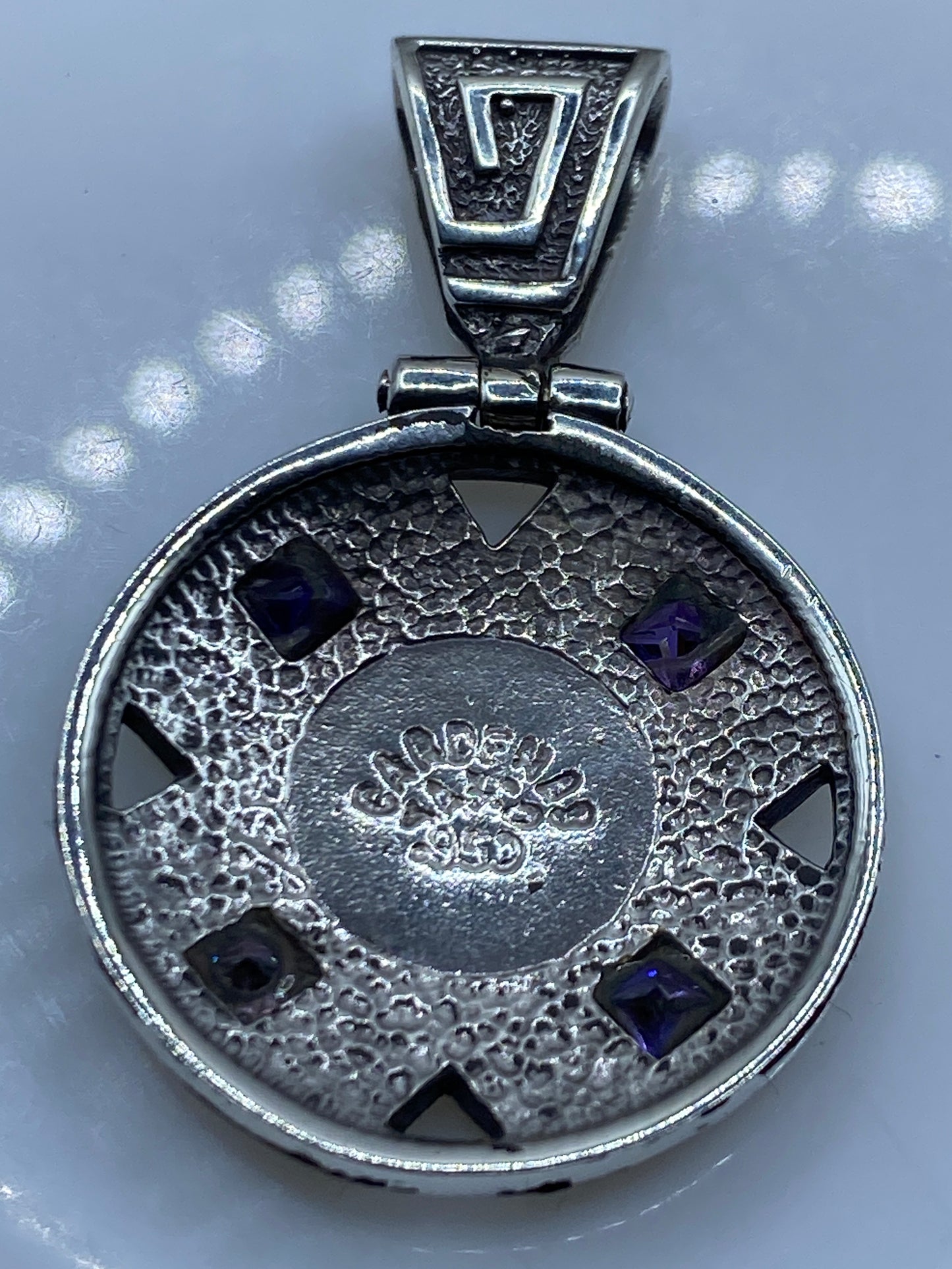 Dije Plata .950 Opalo de Fuego — Taxco Prehispanico — foto 5