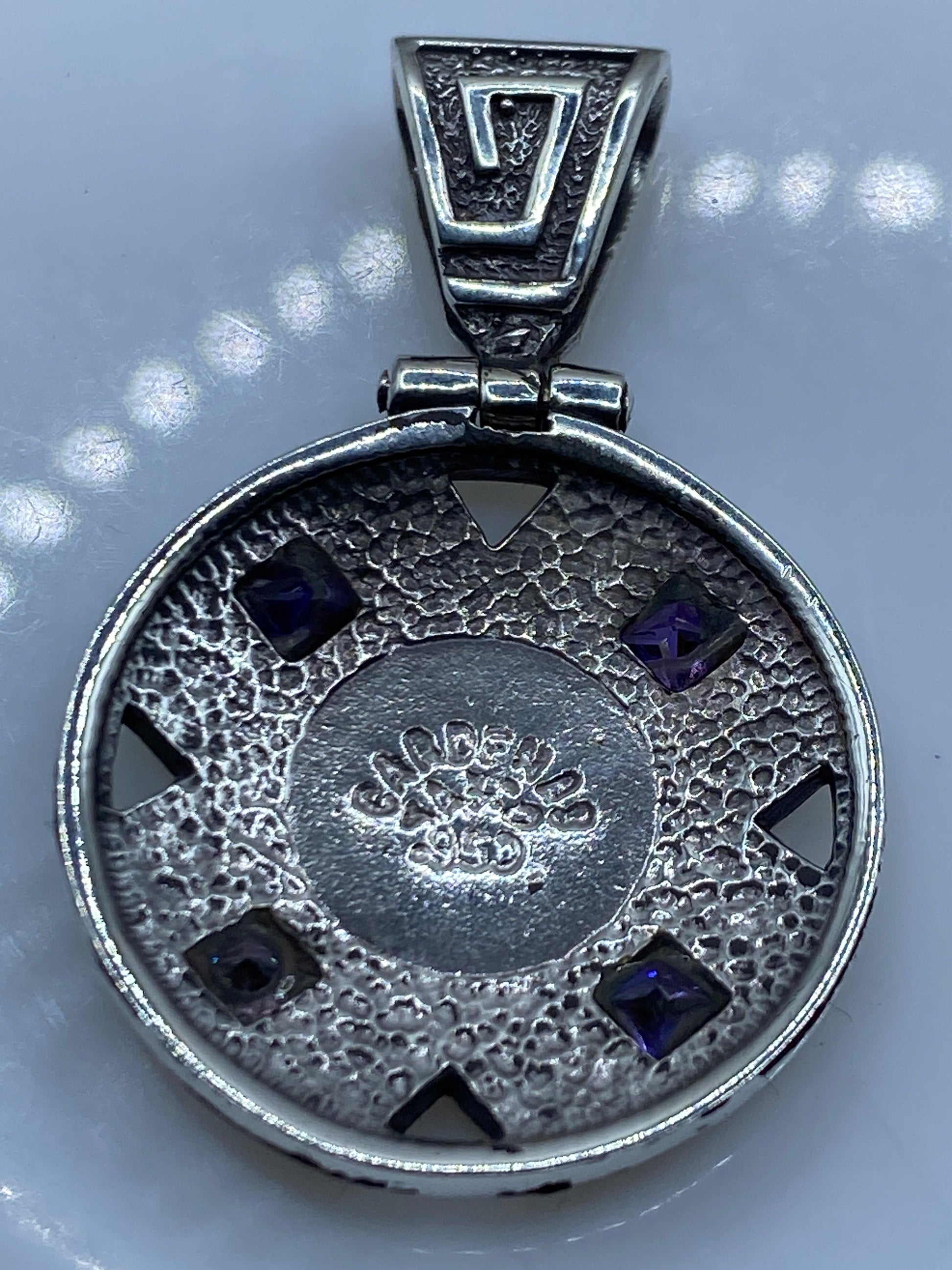 Dije Plata .950 Opalo de Fuego — Taxco Prehispanico — foto 5