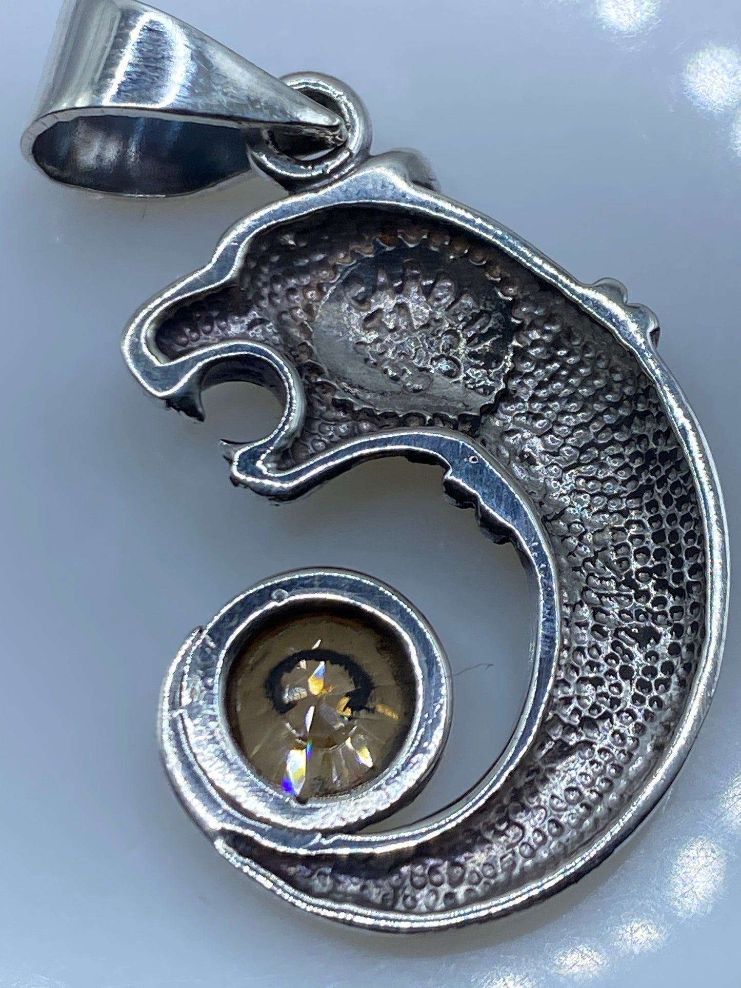 Dije Plata Caballo con Ópalo de Fuego — Taxco .950 — foto 5