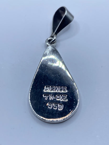 Dije Cruz con Opalo de Fuego — Plata .950 Taxco — foto 5