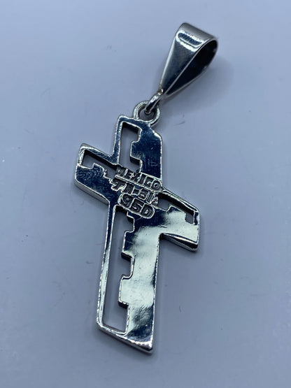 Dije Cruz de Plata .950 con Ópalo de Fuego — Taxco — foto 5