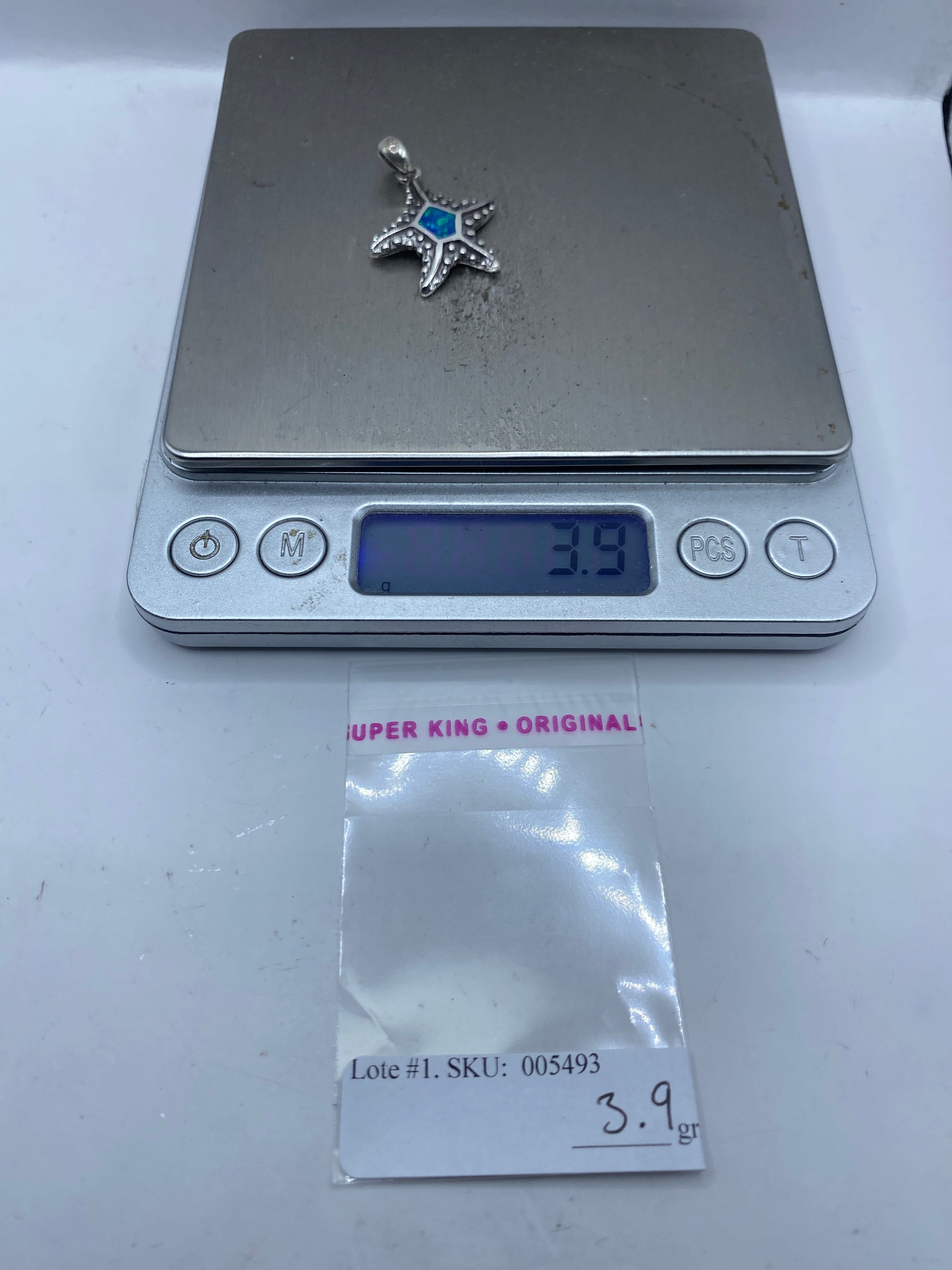 Dije Estrella Marina Plata .950 con Ópalo de Fuego — Taxco — foto 6