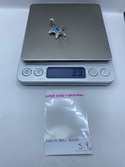 Dije Estrella Marina Plata .950 con Ópalo de Fuego — Taxco — foto 6