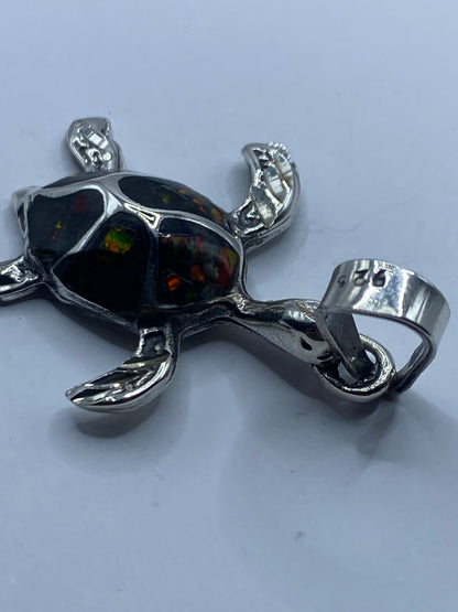 Dije Tortuga Plata .925 con Ópalo de Fuego — Taxco — foto 5