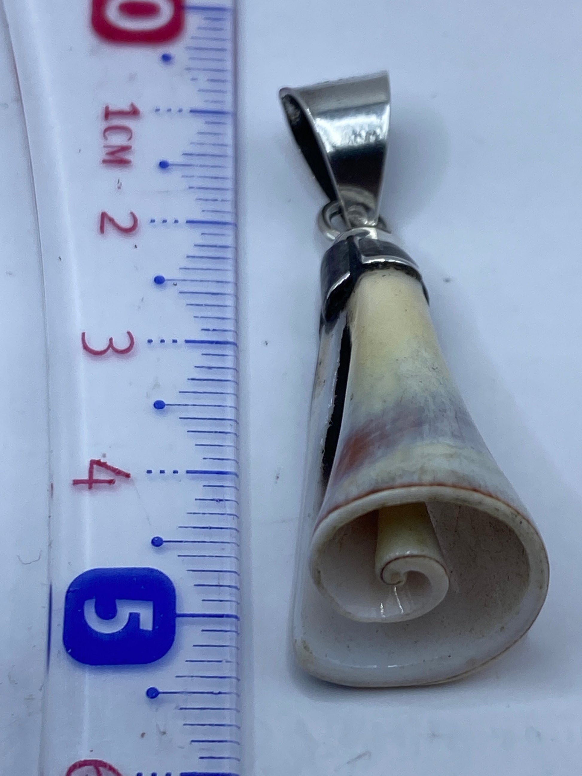 Dije sobre escala de medición mostrando 5.5 cm de largo