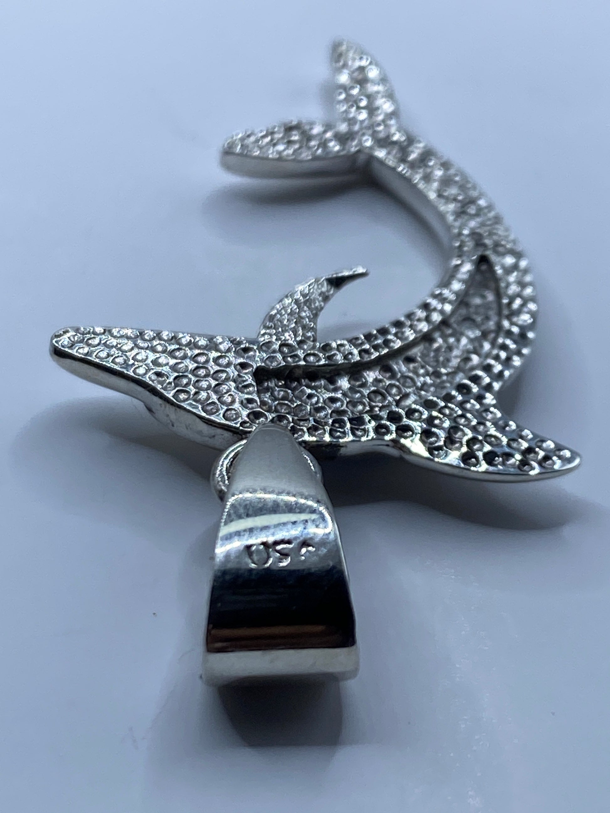 Dije Delfín Plata .950 con Ópalo de Fuego Azul — foto 5