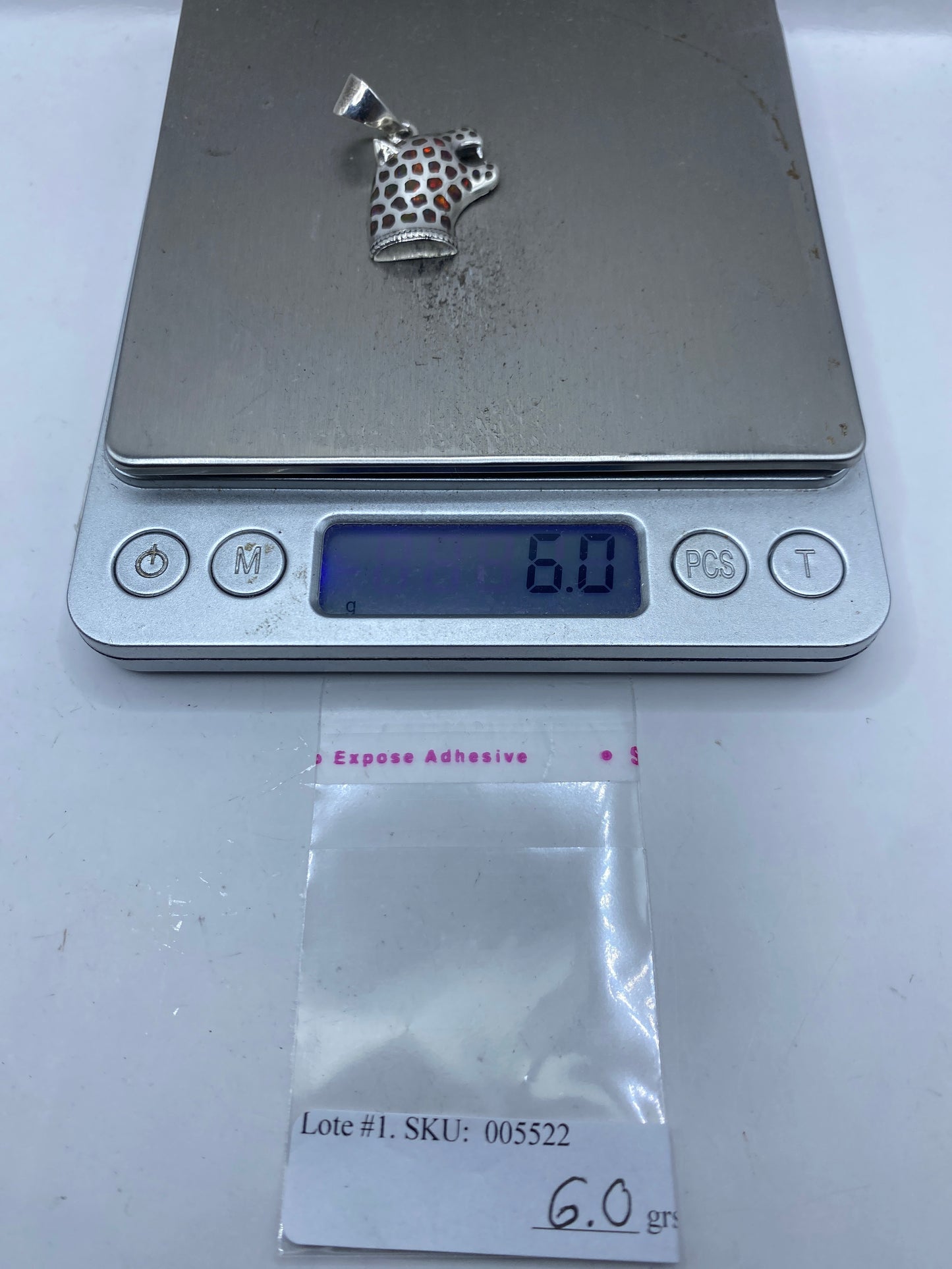 Dije de Plata Ópalo de Fuego Prehispánico — Taxco .950 — foto 6